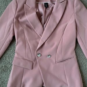 Blazer.  Light pink.